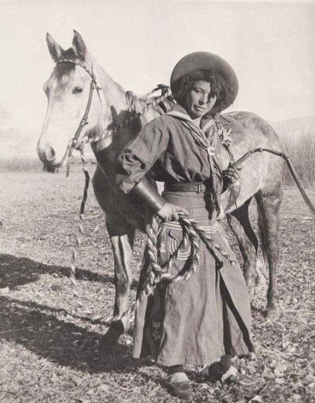 Nellie Brown, an African American cowgirl.