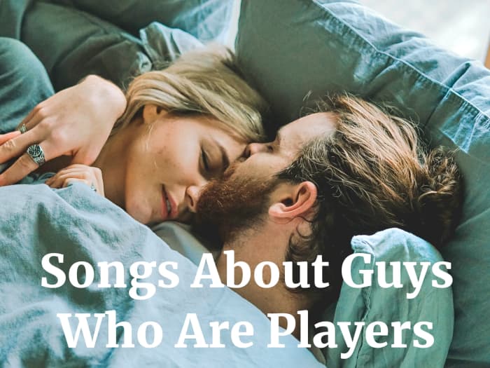 Players are heartbreakers who deceptively pursue several romantic partners at once. Make a playlist of pop, rock, country, and R&B songs about guys who are players.