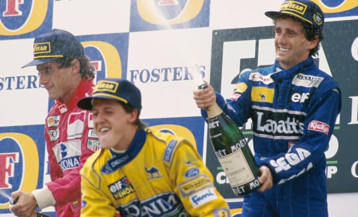 Ayrton Senna, Alain Prost and Michael Schumacher together | 1993 Spanish GP