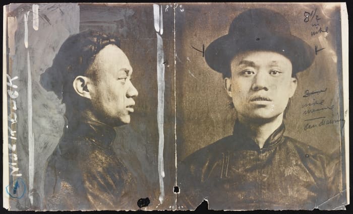 Mock Duck was leader of the Hip Sing tong. He was a man noted for high intelligence and vicious brutality.