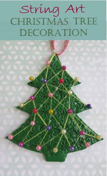 Learn how to make a Christmas tree string art decoration with this easy-to-follow tutorial.