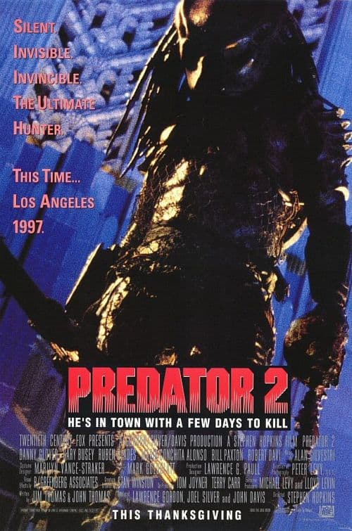 A review of "Predator 2" with Danny Glover. Also, I really do love that tagline right below the title... Amazing!