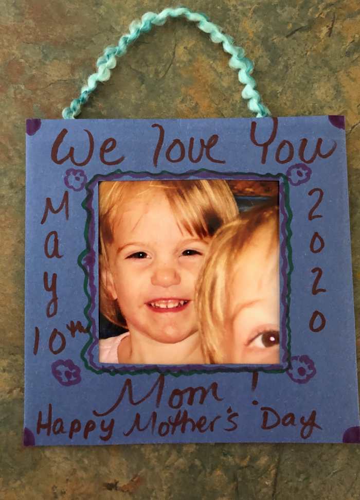 DIY Hanging Picture Frame A Simple Mother's Day Craft for Kids Holidappy