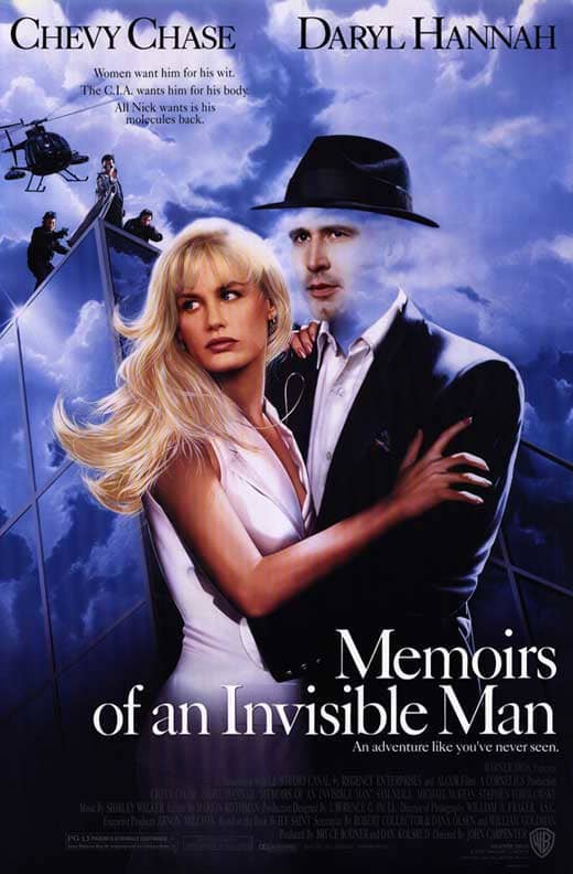 "Memoirs of an Invisible Man" is another go at the invisible man idea. Let's see if it's worth checking out.