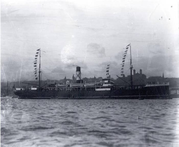 The SS Florizel in St. John's Harbour, October 4, 1914
