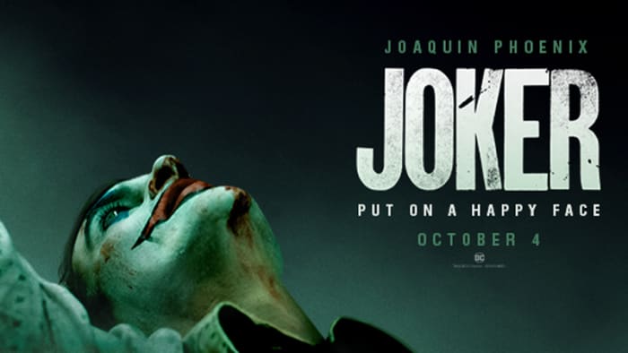 'Joker' with Joaquin Phoenix - wondering if you should watch it? Read on to find out. (Pictured: teaser poster)