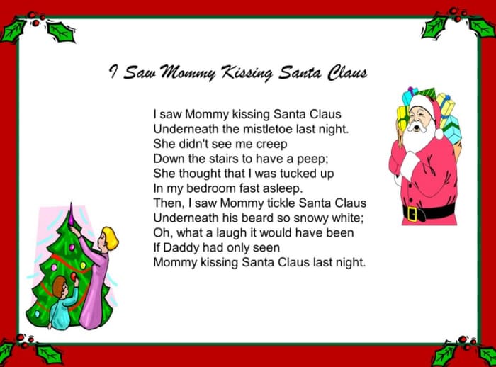 I Saw Mommy Kissing Santa Claus
