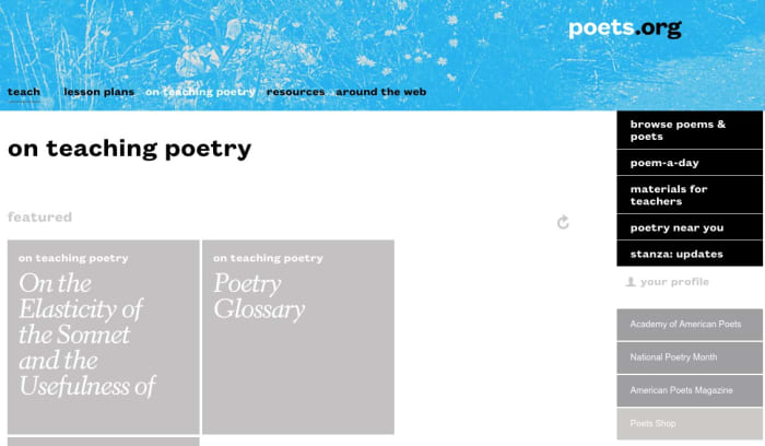 poetry websites