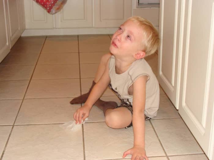 A good sitter takes away dangerous objects and makes the child clean up after himself.
