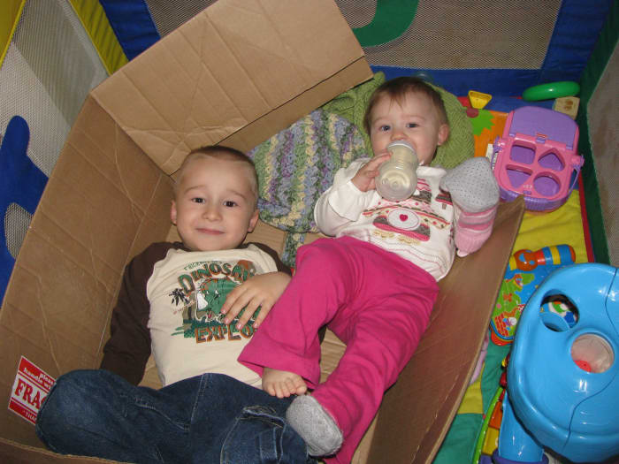 My two little troublemakers. I wouldn't trade the life we have for anything in the world.