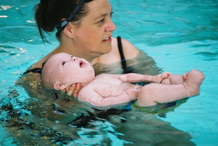 This baby is safe with mother
