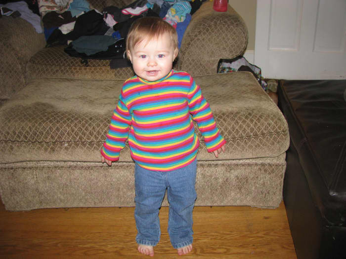Once a baby stands up and takes those first few steps, she is no longer a baby but a toddler.