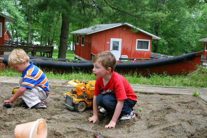 Free play allows children to socialize with kids and resolve conflict. Many important peer-interaction skills are learned in the sandbox (or on the playground).