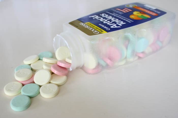 Heartburn can plague pregnant mothers. Ask a physician before using any antacid medication, as some are not safe during pregnancy.