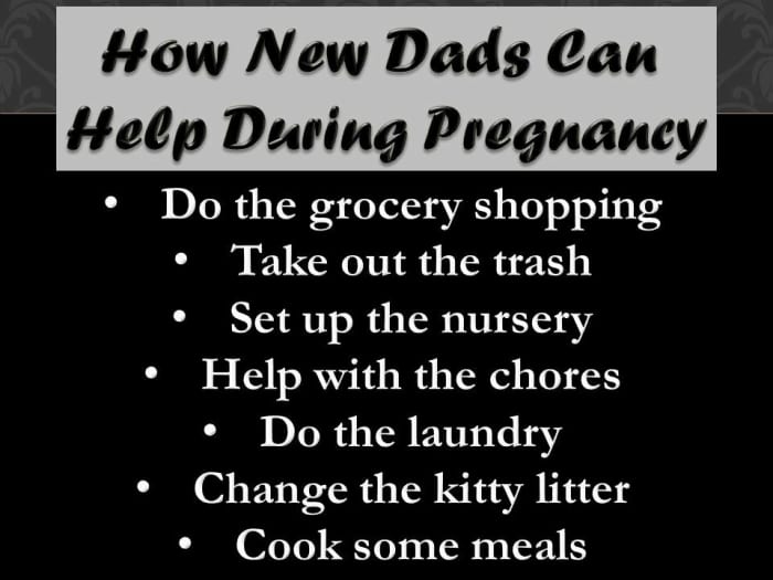 The expectant mom will really appreciate all the help she can get from the expectant dad!