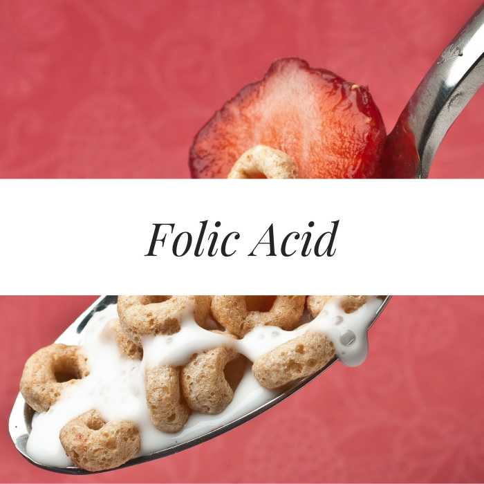 Breakfast cereal is a great source of folic acid.