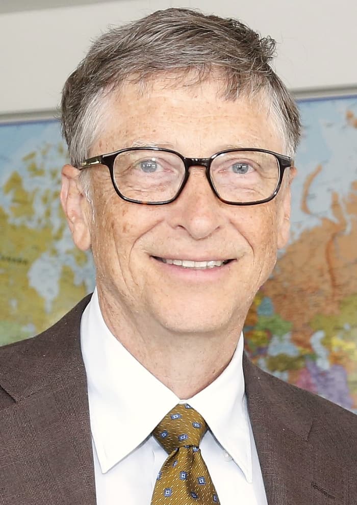 Bill Gates, geeky knowledge seeker, was a National Merit Scholar, scored near-perfect on the SAT, and dropped out of Harvard after two years there. He become the chief founder of Microsoft, the world's largest software PC company.