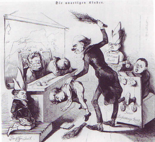 "Karikatur Die unartigen Kinder" Anon. (1849) Of these traditional punishments from olden times, only spanking has any proponents today.