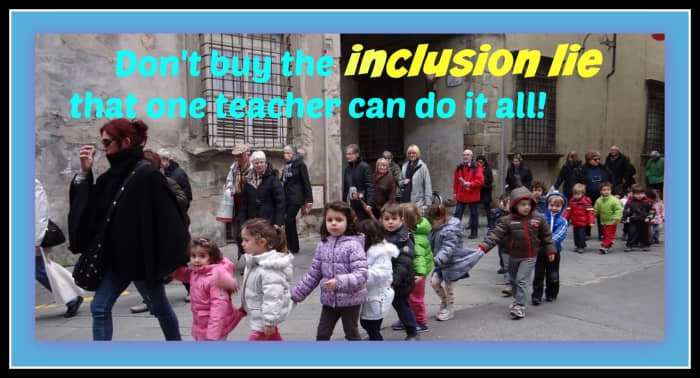 Don't get talked into inclusion only. Your child needs special help with special educators.