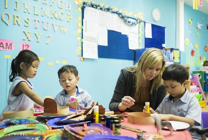 Teachers do the vast majority of talking at circle time, but small group activities allow for a more even exchange.