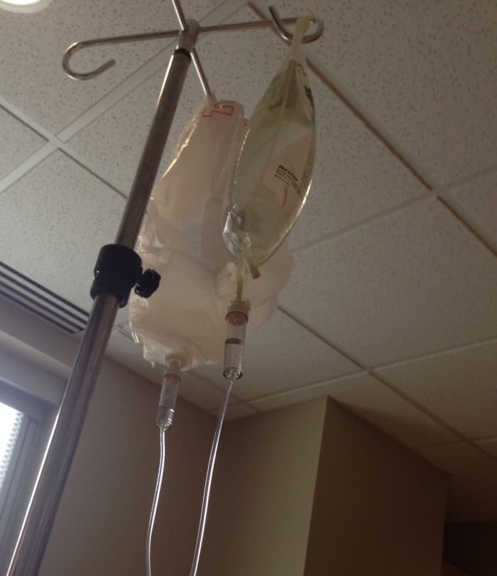 Medications and medical interventions, such as an intravenous catheter (IV), are not necessary in many cases. A skilled health care provider should be able to obtain IV access quickly if needed.