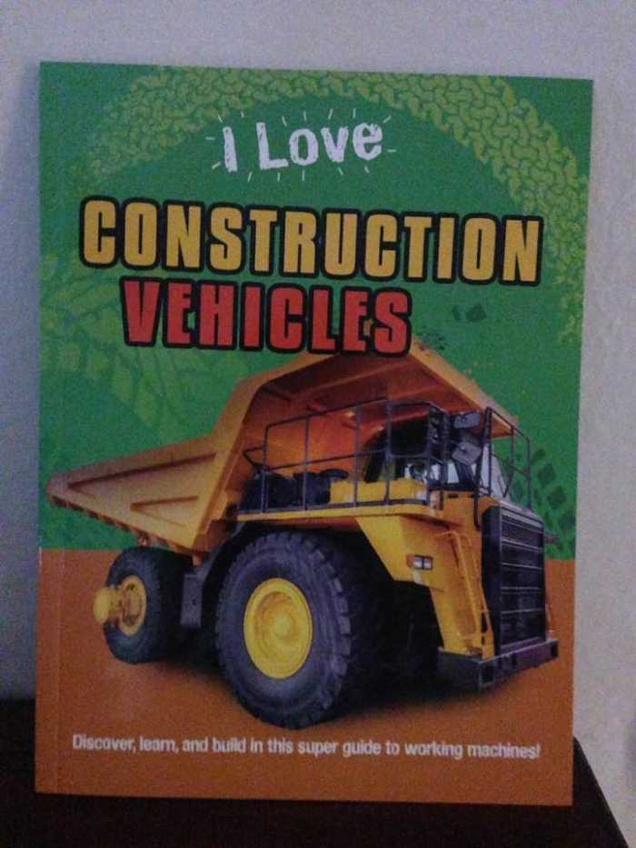"I Love Construction Vehicles": Book and Accessories for Your Young ...