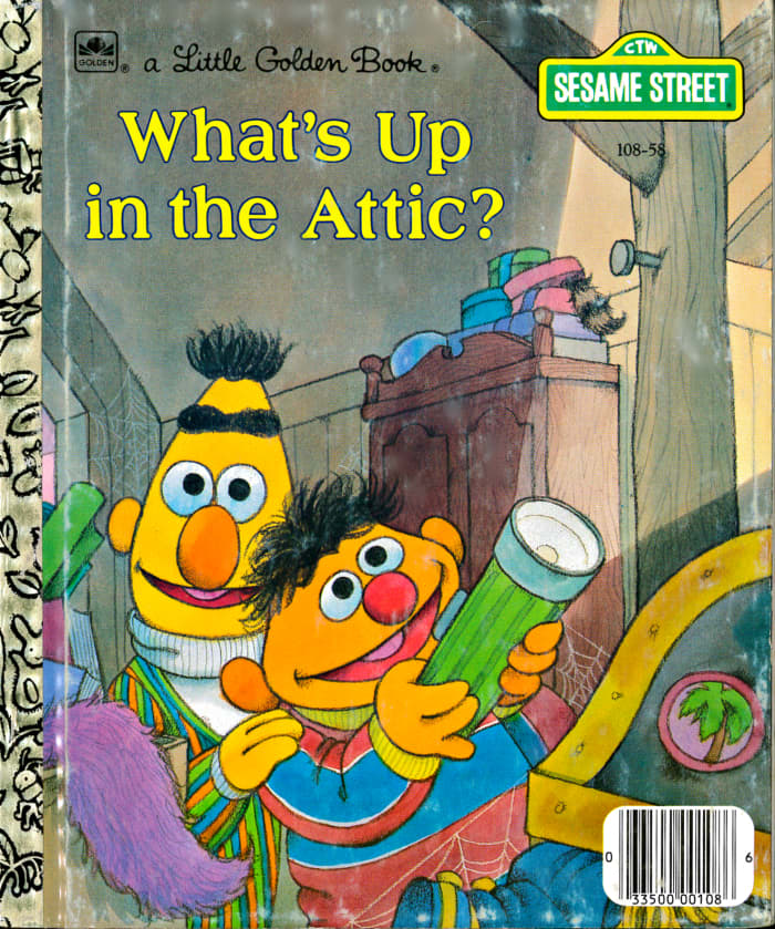 Ernie and Bert, are board and stuck inside their home on a gray and rainy day, so they go up to the attic, they were at first searching for the board game Duckie Land. But Instead, they find a treasure trove of amazing family mementos.