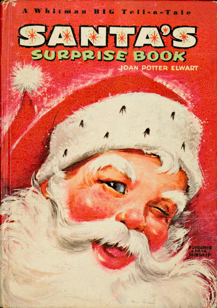 The publisher Whitman, went all out with this 1St Edition edition made in 1966 for the holiday season. Beautifully written by by the talented Joan Potter Elwart, and illustrated by award winning Florence Sarah Winship.