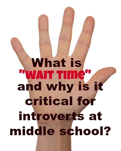Wait time is an effective way to get all students—extroverts and introverts— involved in a classroom discussion.
