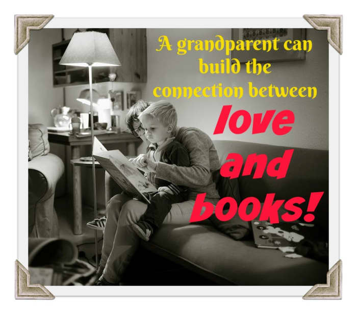 These moments between grandparent and grandchild — connecting reading with love, warmth, and affection — are what create a lifelong lover of books.