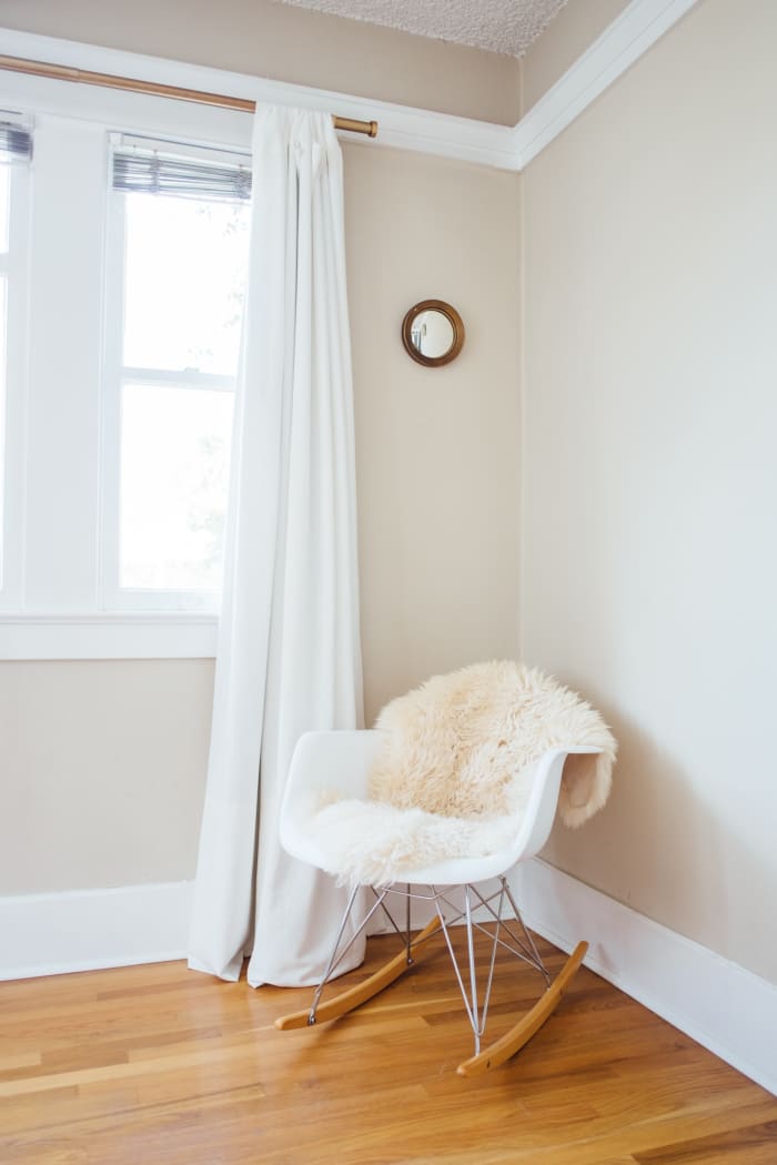 If you don't already have one, invest in a glider or rocker to rock your baby down for naps and bedtime. You'll use it for years to come!