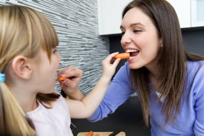 Eating with your kids and making food fun and interactive is a great way to get them to eat a healthy diet at meal times without even realizing it!