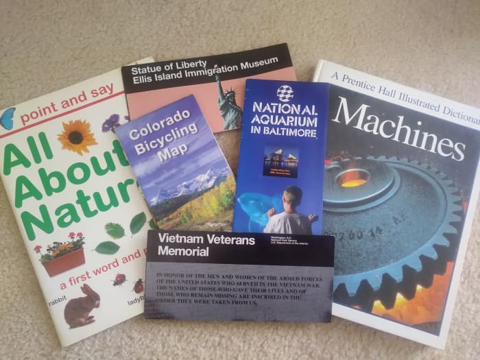 Keep a variety of interesting reading material floating around your house, including magazines, pamphlets, maps, and books.