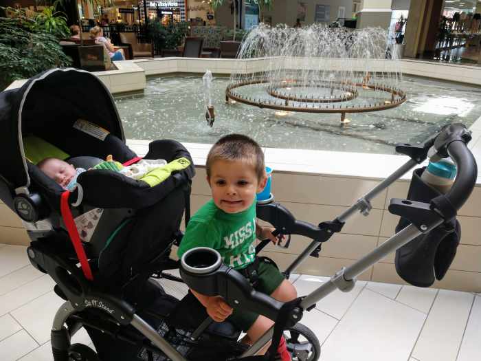 When shopping for a double stroller, be sure to focus on a stroller that best fits what you intend to use the stroller for. A narrow stroller fits through doorways, but might not handle as well on gravel parking lots, etc.
