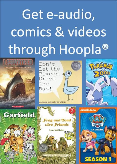 You can get a variety of books, videos, and comics through Hoopla, a service available for free through many libraries.