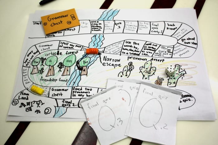 Children can pass the time at home creating their own board game and then challenging each other to games.