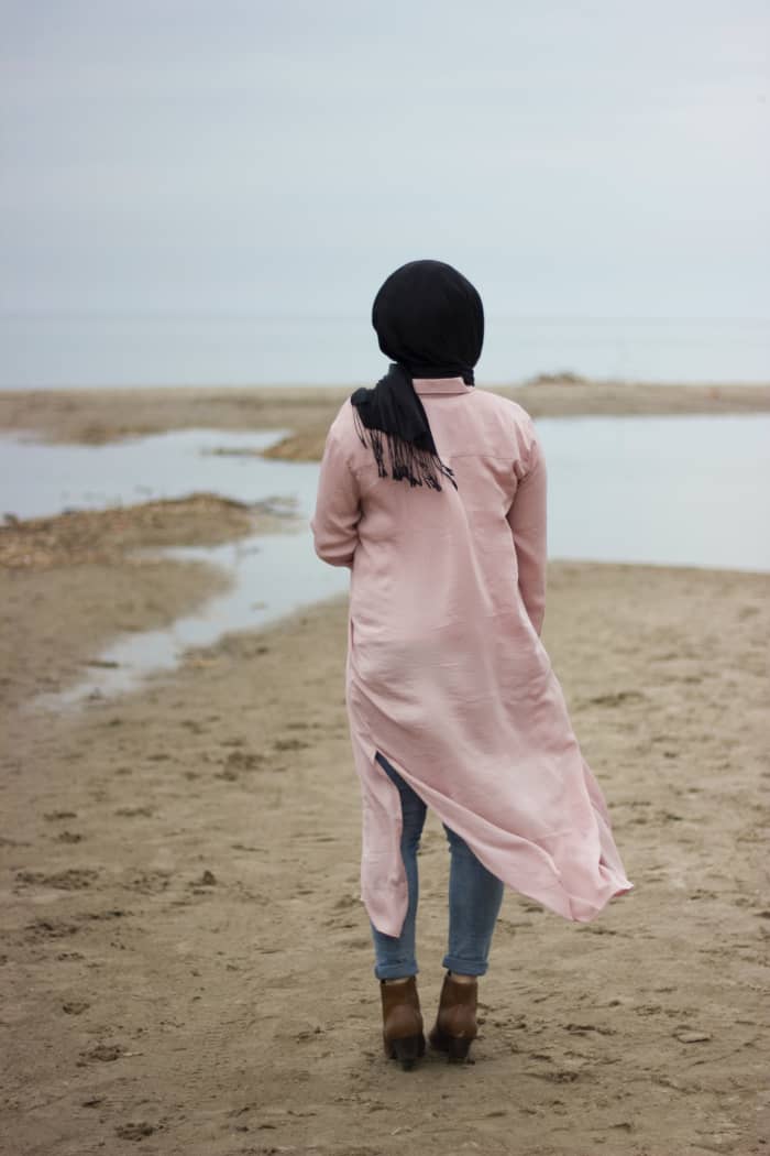 Taking time now to scope out stroller friendly walking paths will save you stress once your baby is here. Hint: This beach would make a really lousy stroller ride.