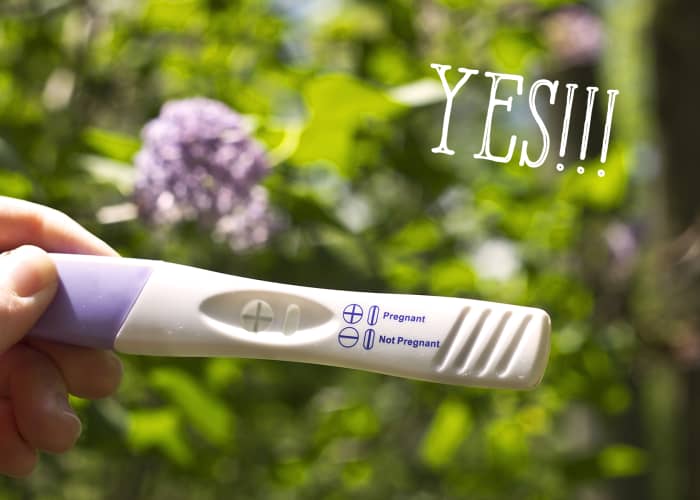 A positive test is the most effective way to find out if you're pregnant.