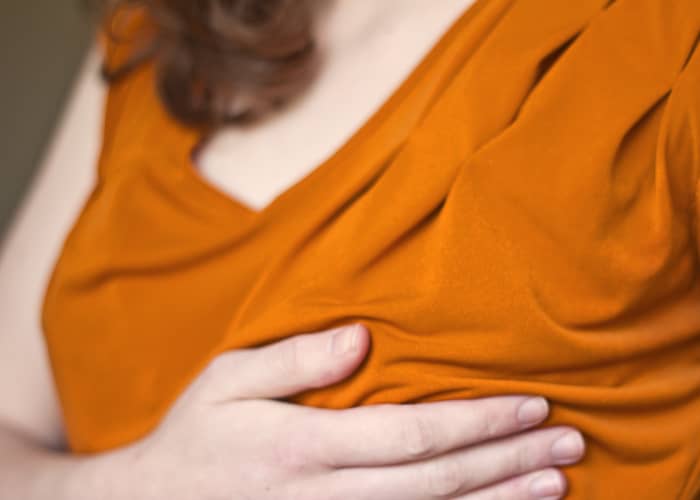 You might think you're experiencing ordinary PMS symptoms if your breasts are sore or swollen; however, it's also a relatively common early pregnancy symptom.