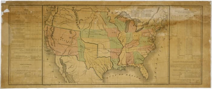 The American frontier in 1848. As U.S. boundaries expanded, citizens answered the call to settle new territories.