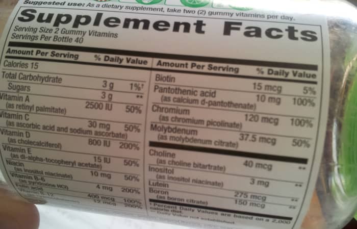 A good prenatal vitamin will have all of the necessary vitamins and minerals listed in the chart above. Read the labels!