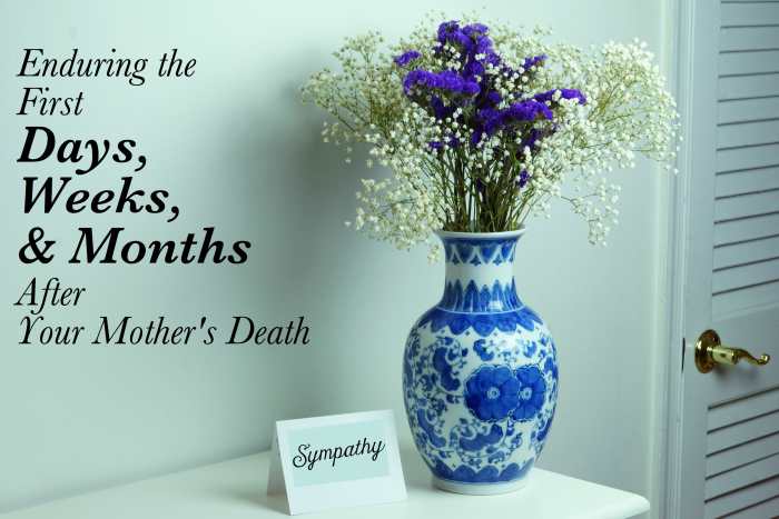 You are likely to receive a lot of support from friends and co-workers in the days immediately following your mother's death.