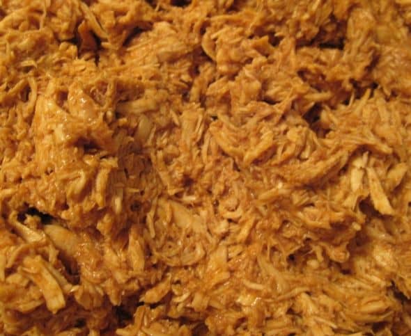 Easy Slow Cooker Shredded Chicken in Salsa - Delishably