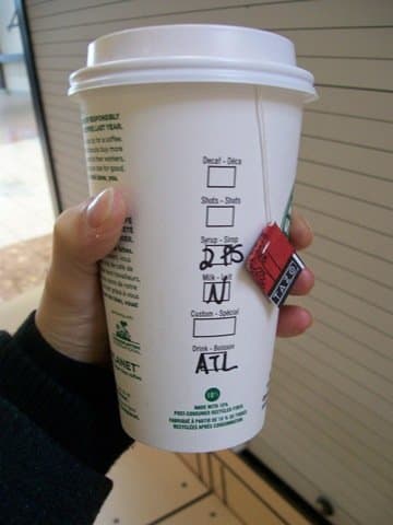 When Starbucks served Tazo tea, this drink was made with Awake tea, which is a different brand.