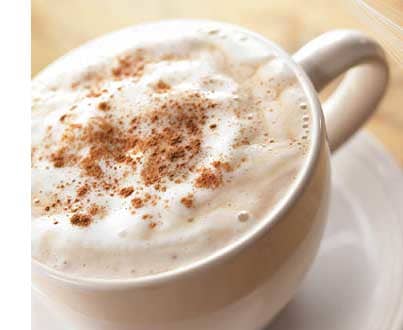 The Chai Tea Latte used to be topped with cinnamon powder, but Starbucks took this out of the standard recipe. It's a great addition.