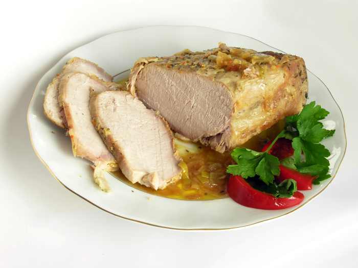 Cooked in a slow cooker.