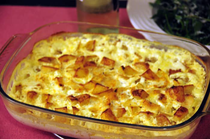 Bacalhau com natas is one of the most popular cod dishes that you'll find served at traditional Portuguese restaurants and households.