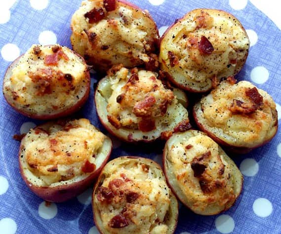 Here are a few great recipes for appetizers that will be the hit of your party, like these mini potato skins!