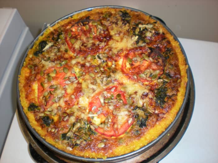Vegetarian quiche from Up the Garden Path in Motueka, New Zealand