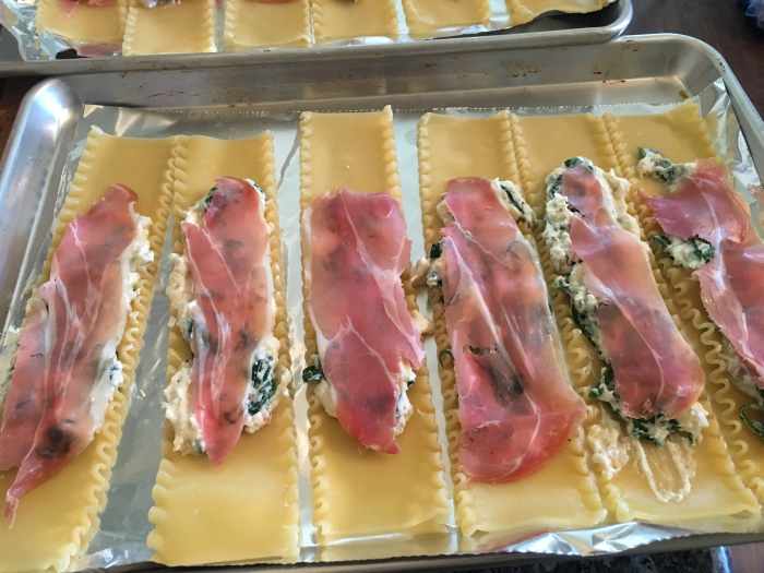 Spinach Prosciutto Lasagna Rolls Delishably